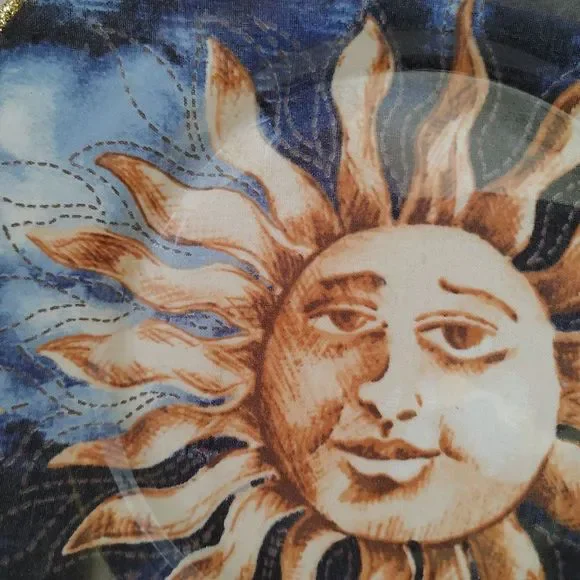 Sun Reverse Decoupage Decorative Plate - Picture 8 of 9